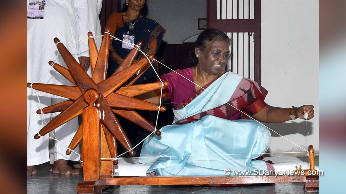 Droupadi Murmu, President of India, President, Indian President, Rashtrapati, Gandhinagar, Sabarmati Ashram