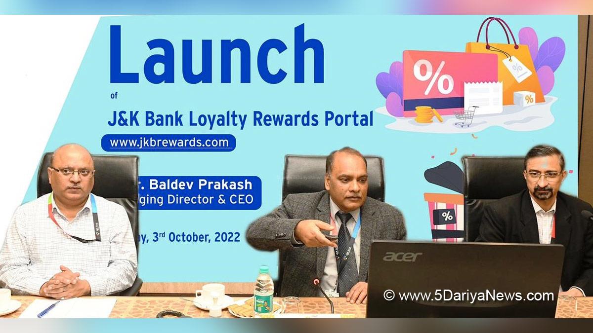 MD & CEO Baldev Prakash, Loyalty Rewards Portal, Srinagar, Jammu And Kashmir, Jammu & Kashmir