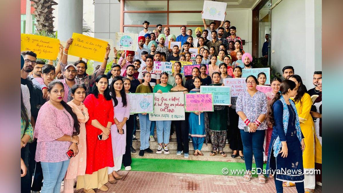 Rayat Bahra University, Rayat Bahra Group of Institutions, RBGI, Gurvinder Singh Bahra, Say No to Plastic, Save Earth
