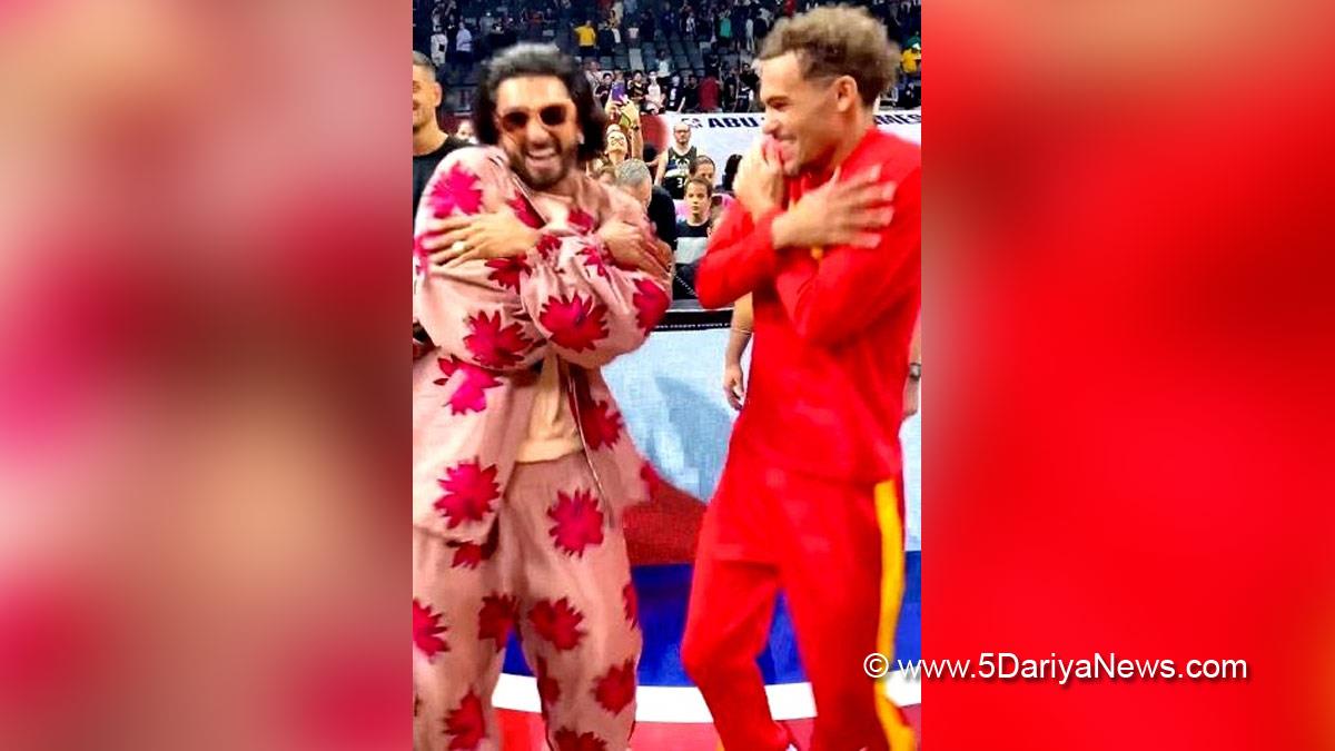 Ranveer Singh, Bollywood, Entertainment, Mumbai, Actor, Cinema, Hindi Films, Movie, Mumbai News, Shaquille O Neal, Khalibali, Trae Young, Gallan Goodiyaan, Dil Dhadakne Do