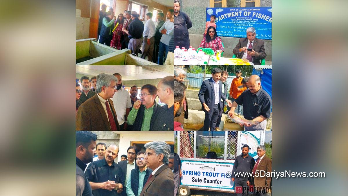 Anantnag, Sagar Mehra, Union Joint Secretary Fisheries, Animal and Sheep Husbandry, Jammu And Kashmir, Jammu & Kashmir, Pradhan Mantri Matsya Sampada Yojana, PMMSY