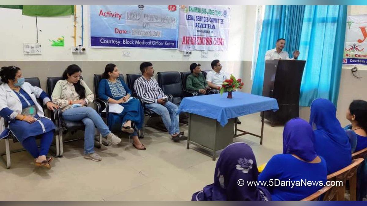 Tehsil Legal Services Committee Katra, Block Health Services Katra, World Mental Health Day, Katra, Jammu And Kashmir, Jammu & Kashmir