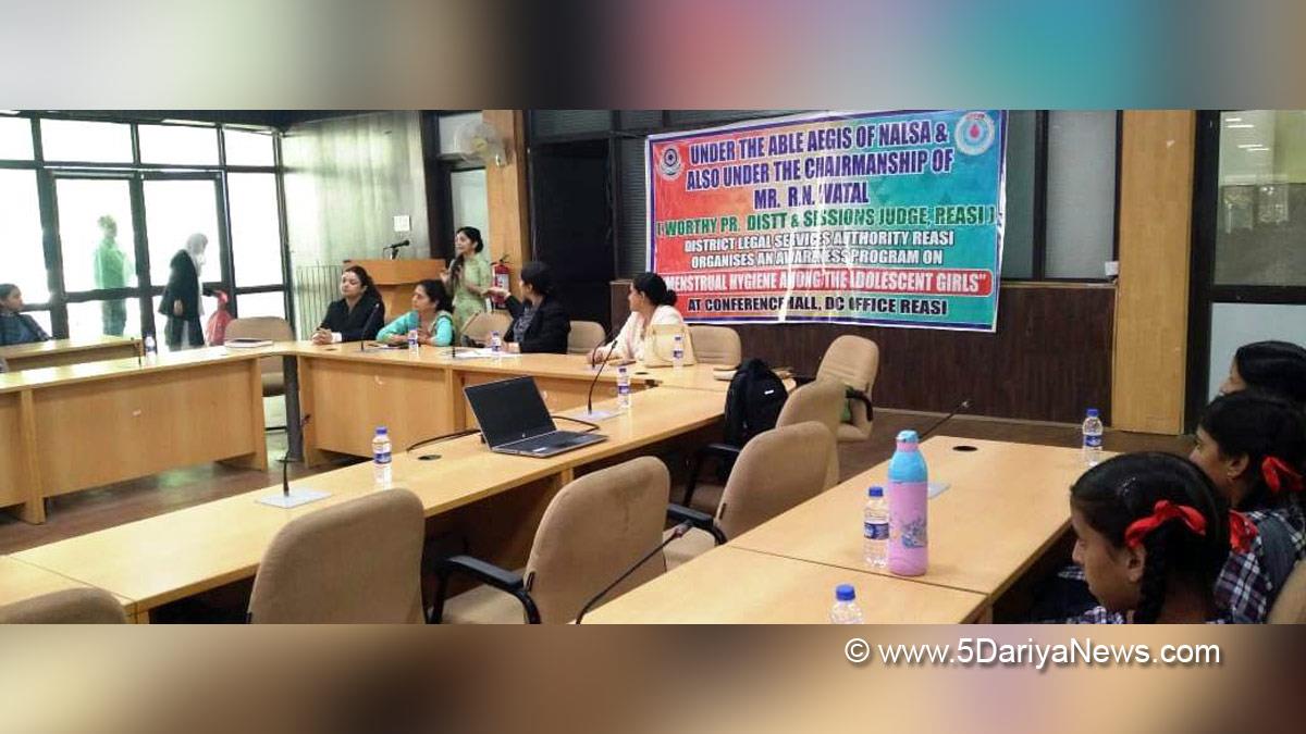 Reasi, District Legal Services Authority, DLSA, J&K Legal Services Authority, JKLSA, Menstrual Hygiene, Jammu And Kashmir, Jammu & Kashmir