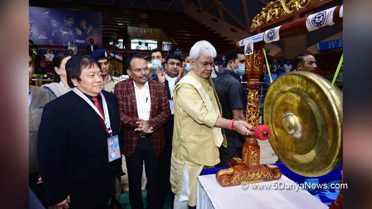 Manoj Sinha, Lieutenant Governor J&K, Raj Bhavan, Jammu, Srinagar, Kashmir, Jammu And Kashmir, Jammu & Kashmir, 6th Senior Asian Pencak Silat Championship