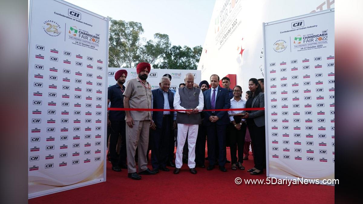 Banwari Lal Purohit, Banwarilal Purohit, Governor of Punjab, Punjab Governor, Punjab Raj Bhavan, Confederation of Indian Industry, CII, CII Chandigarh Fair 2022 