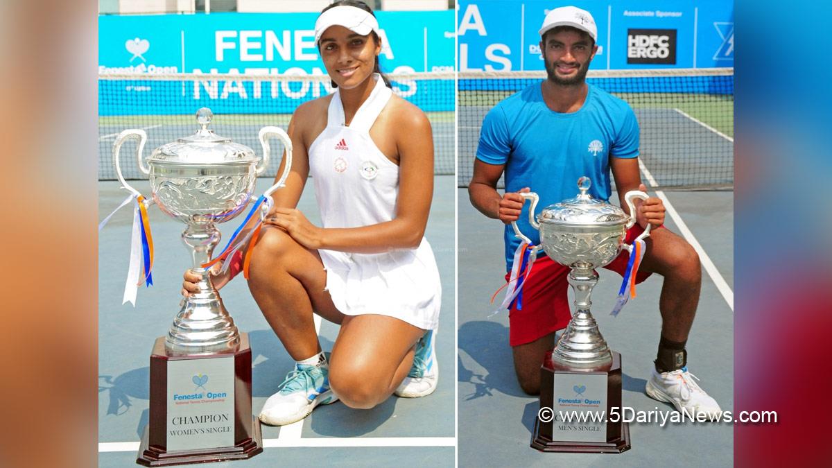Sports News, Tennis, Tennis Player, Manish Sureshkumar, Vaidehi Chaudhari, National Tennis Championship