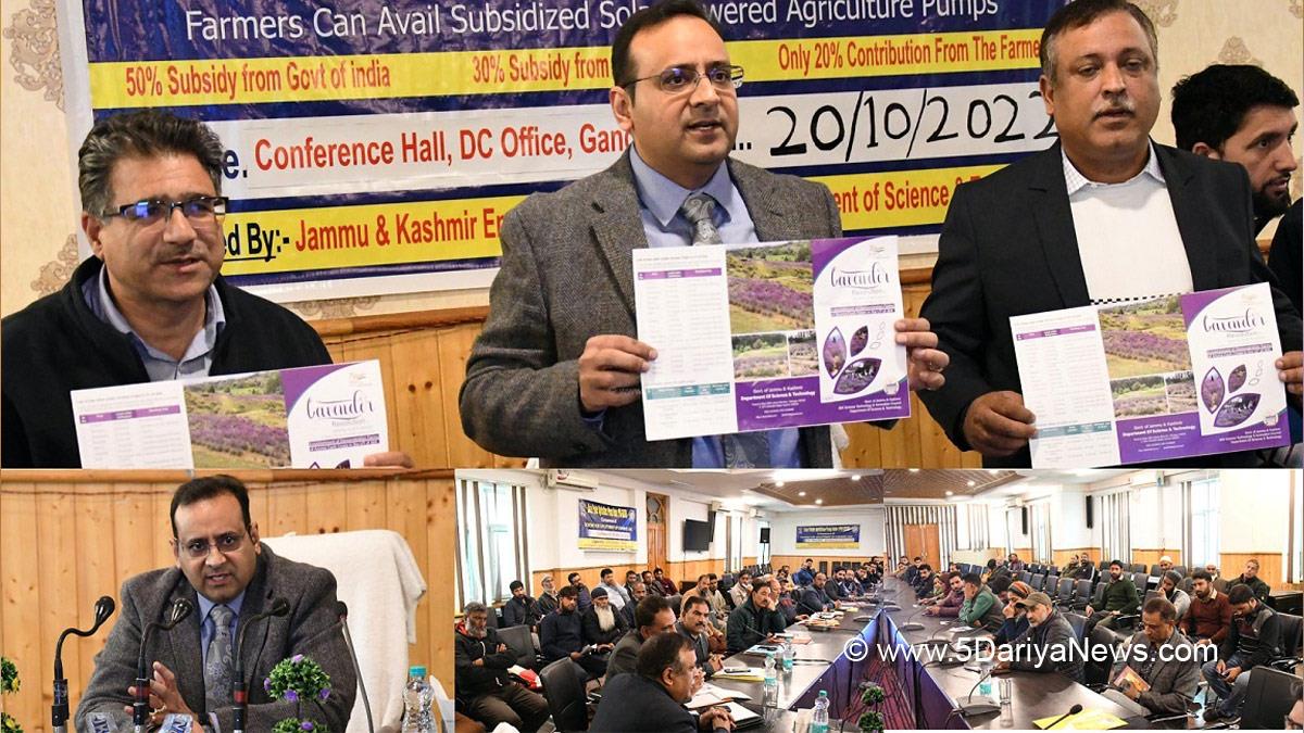 Saurabh Bhagat, Sourabh Bhagat, Commissioner Secretary, Science & Technology, Kashmir, Jammu And Kashmir, Jammu & Kashmir, Jammu and Kashmir Energy Development Agency, JAKEDA