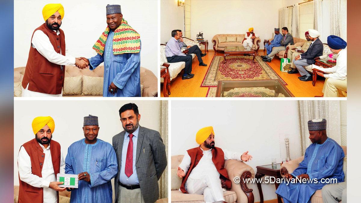Bhagwant Mann, AAP, Aam Aadmi Party, Aam Aadmi Party Punjab, AAP Punjab, Government of Punjab, Punjab Government, Punjab, Chief Minister Of Punjab, Nigerian High Commissioner, Nigeria  