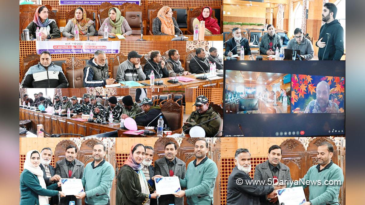 Shopian, Integrated Child Protection Services, ICPS, District Administration Shopian, Juvenile Justice Act, POCSO Act, Jammu And Kashmir, Jammu & Kashmir