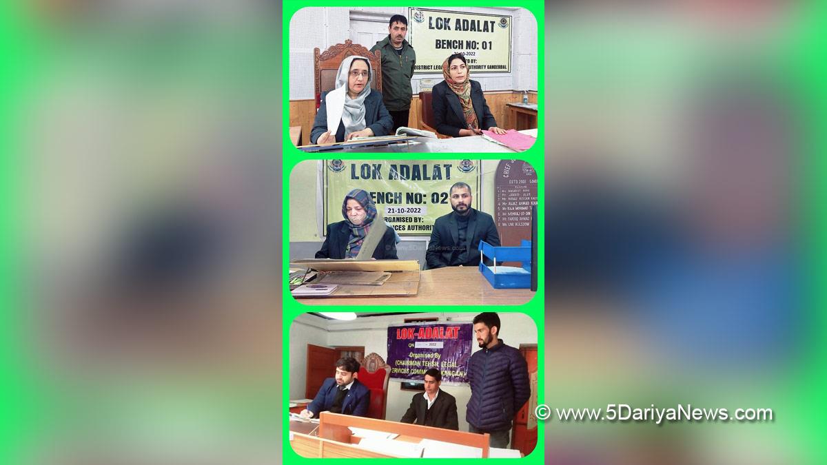 Ganderbal, District Legal Services Authority, DLSA, Special Lok Adalat, Jammu And Kashmir, Jammu & Kashmir