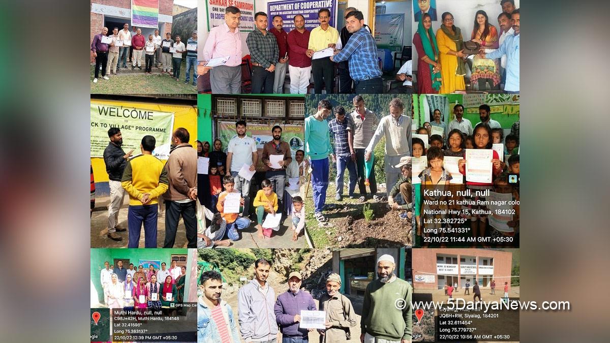 Kathua, Department of Agriculture and Farmers Welfare, Jan Abhiyan, Sanjeev Rai Gupta, Jammu And Kashmir, Jammu & Kashmir