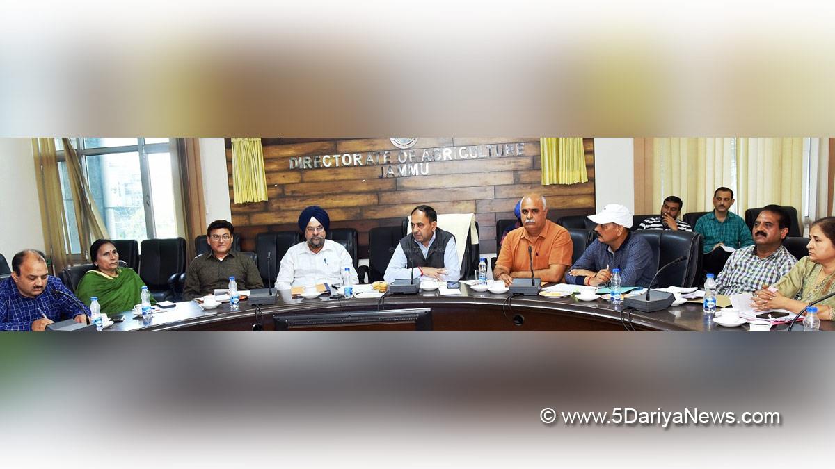 Jammu, K. K. Sharma, Director Agriculture Production & Farmers Welfare Jammu, Jammu And Kashmir, Jammu & Kashmir