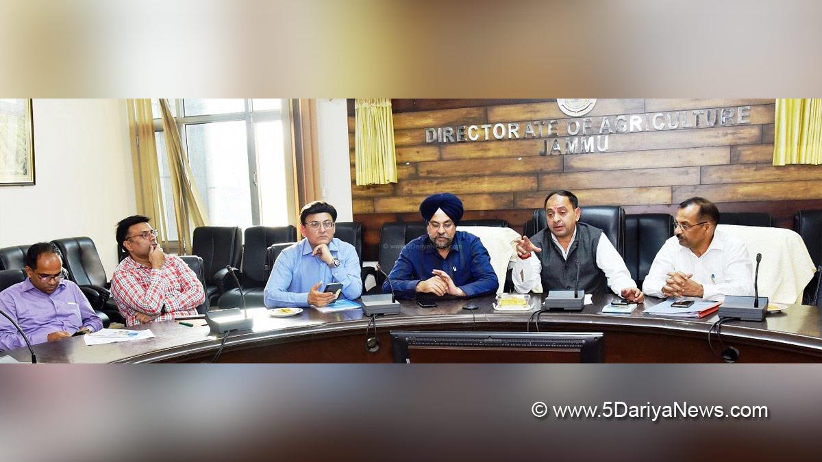 Jammu, K. K. Sharma, Director Agriculture Production & Farmers Welfare, Jammu And Kashmir, Jammu & Kashmir