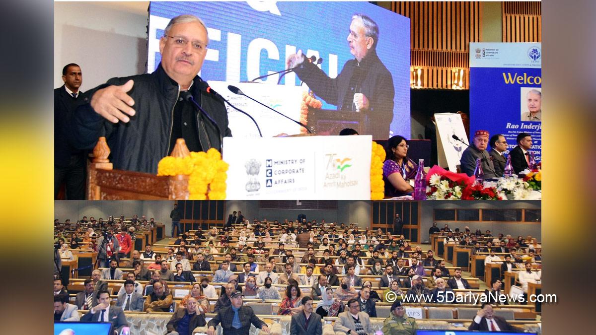 Rao Inderjit Singh, BJP, Bhartiya Janta Party, Union Minister of State for Corporate Affairs, Planning, Statistics and Programme Implementation, Srinagar, Jammu And Kashmir, Jammu & Kashmir, Investor Education and Protection Fund Authority, IEPFA