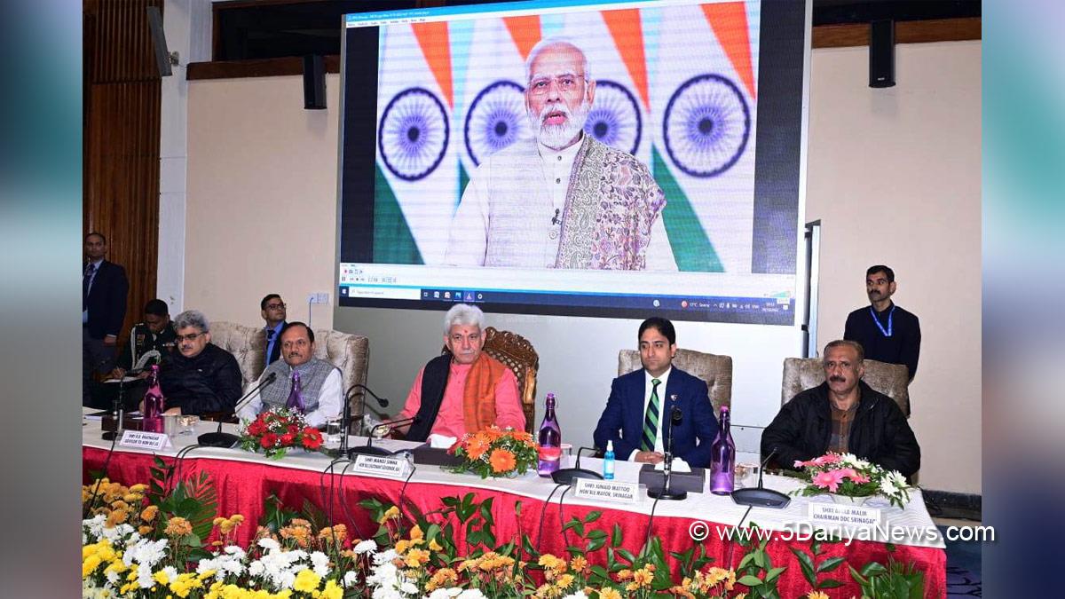 Manoj Sinha, Lieutenant Governor J&K, Raj Bhavan, Jammu, Srinagar, Kashmir, Jammu And Kashmir, Jammu & Kashmir, Jammu & Kashmir Rozgar Mela, Prime Minister Narendra Modi, Modi, BJP, Bharatiya Janata Party, Prime Minister of India, Prime Minister, Narendra Damodardas Modi 