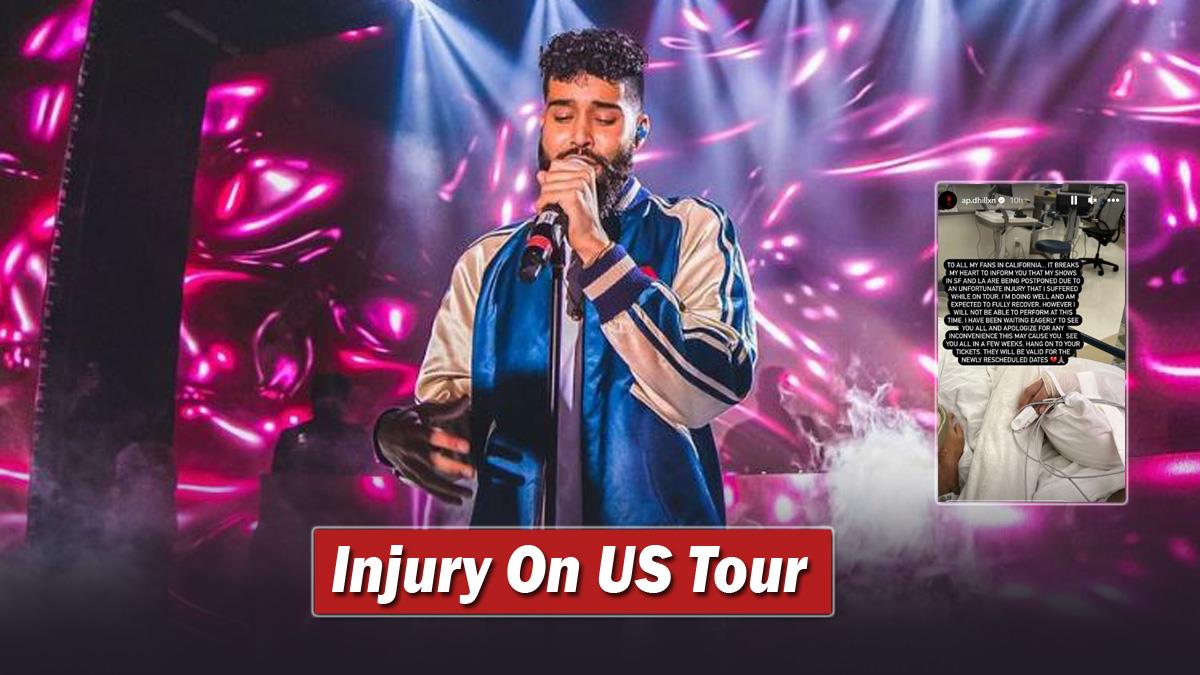 Music, AP Dhillon, AP Dhillon Suffers Injury, AP Dhillon San Francisco Concert, Concert Los Angeles Concerts, AP Dhillon Injury, AP Dhillon News, AP Dhillon Health Update, AP Dhillon Health, AP Dhillon New Song, AP Dhillon Upcoming Songs, AP Dhillon US Tour, AP Dhillon News Today, AP Dhillon Hospitalised, AP Dhillon Song, AP Dhillon Concert, AP Dhillon Live Concert