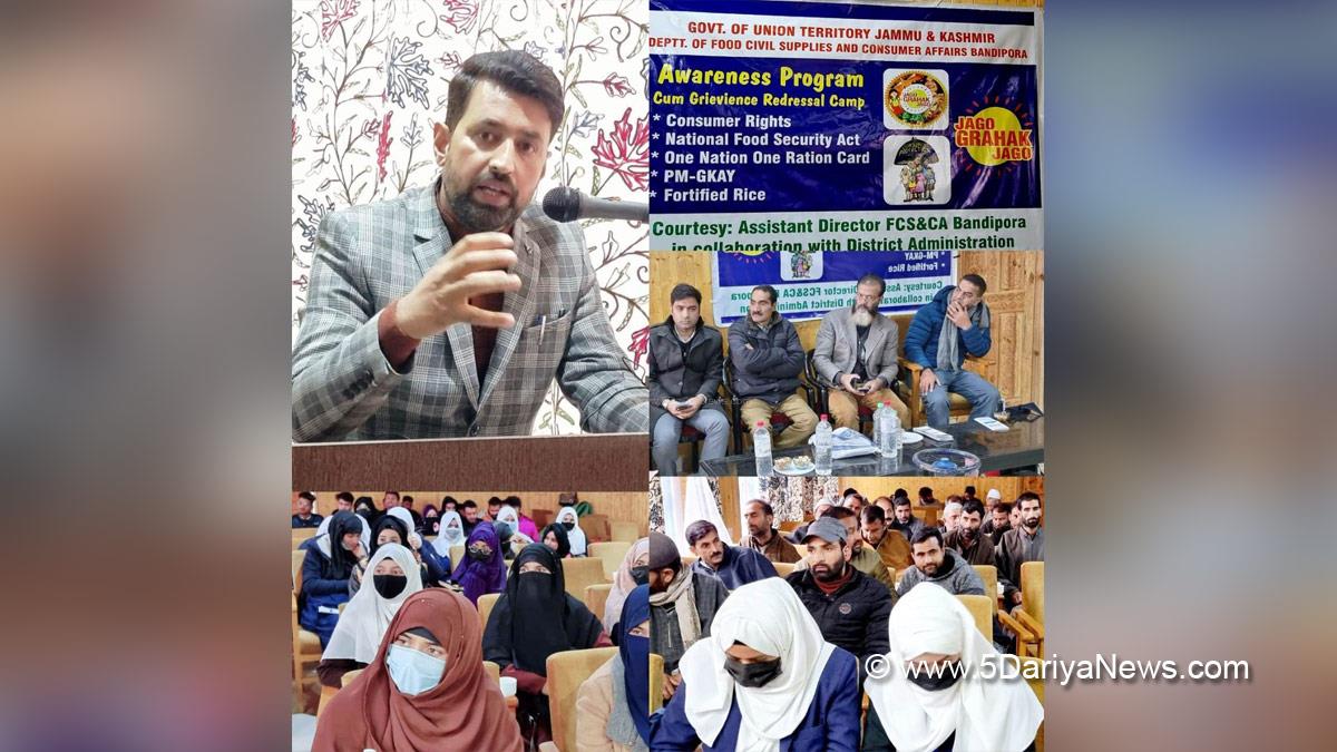 Bandipora, Department Of Food Civil Supplies and Consumer Affairs, FCS&CA, District Administration Bandipora, Jammu And Kashmir, Jammu & Kashmir