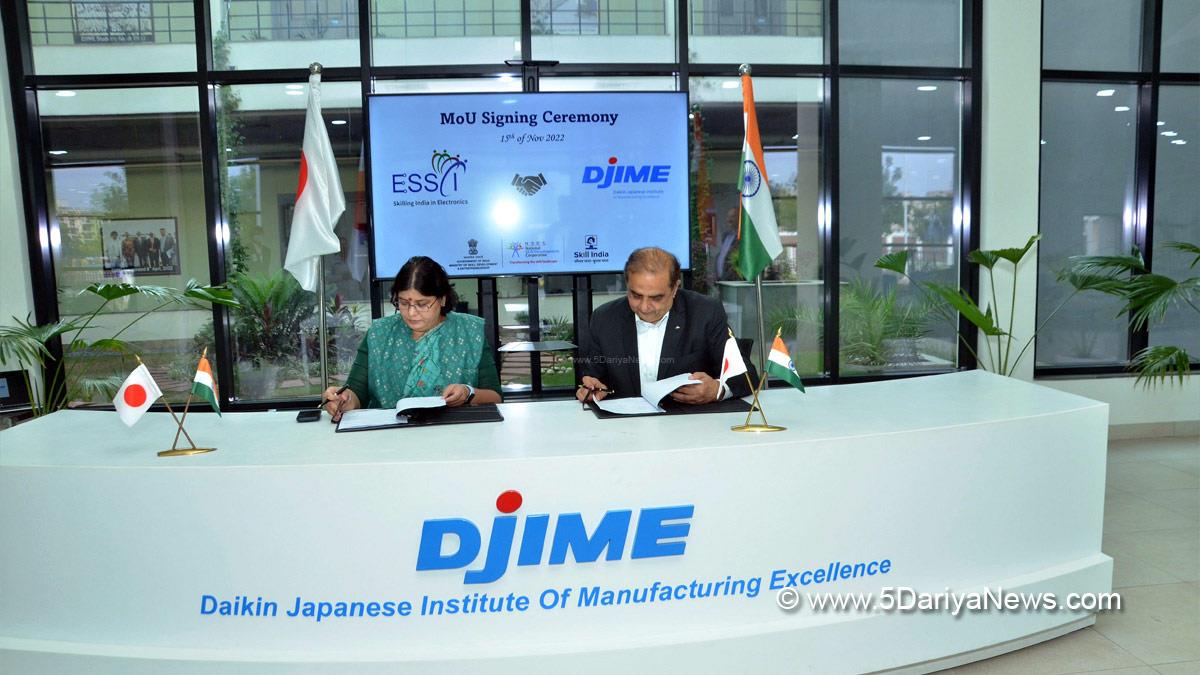Commercial, Daikin Japanese Institute of Manufacturing Excellence, DJIME, Electronic Sector Skills Council of India, ESSCI, Neemrana, Rajasthan,Daikin Air-conditioning India Pvt Ltd