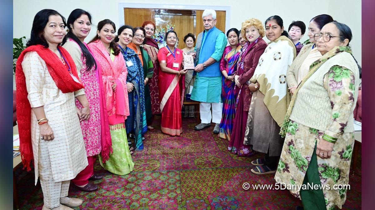 Manoj Sinha, Lieutenant Governor J&K, Raj Bhavan, Jammu, Srinagar, Kashmir, Jammu And Kashmir, Jammu & Kashmir, Bali Bhagat, World Womens Awakening Organization, WWAO