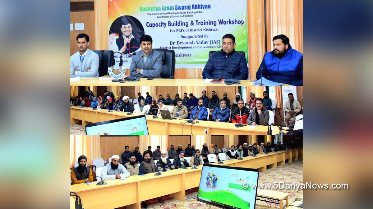 Kishtwar, DDC Kishtwar, District Development Commissioner Kishtwar, Dr Devansh Yadav, Kashmir, Jammu And Kashmir, Jammu & Kashmir, District Administration Kishtwar, Rashtriya Gram Swaraj Abhiyan