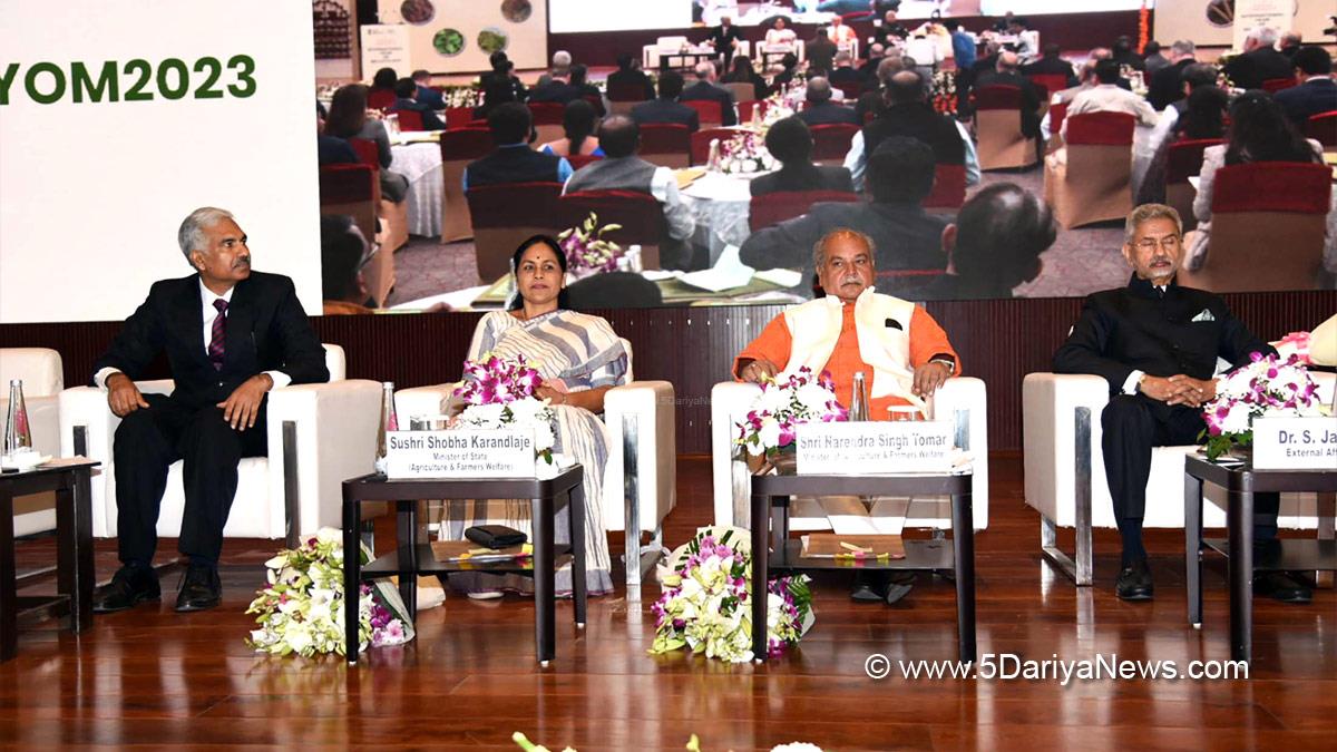 Narendra Singh Tomar, Union Minister of Agriculture and Farmers Welfare, Union Minister of Food Processing Industries, BJP, Bharatiya Janata Party, International Year of Millets, IYOM 2023, National Food Security Mission, NFMS
