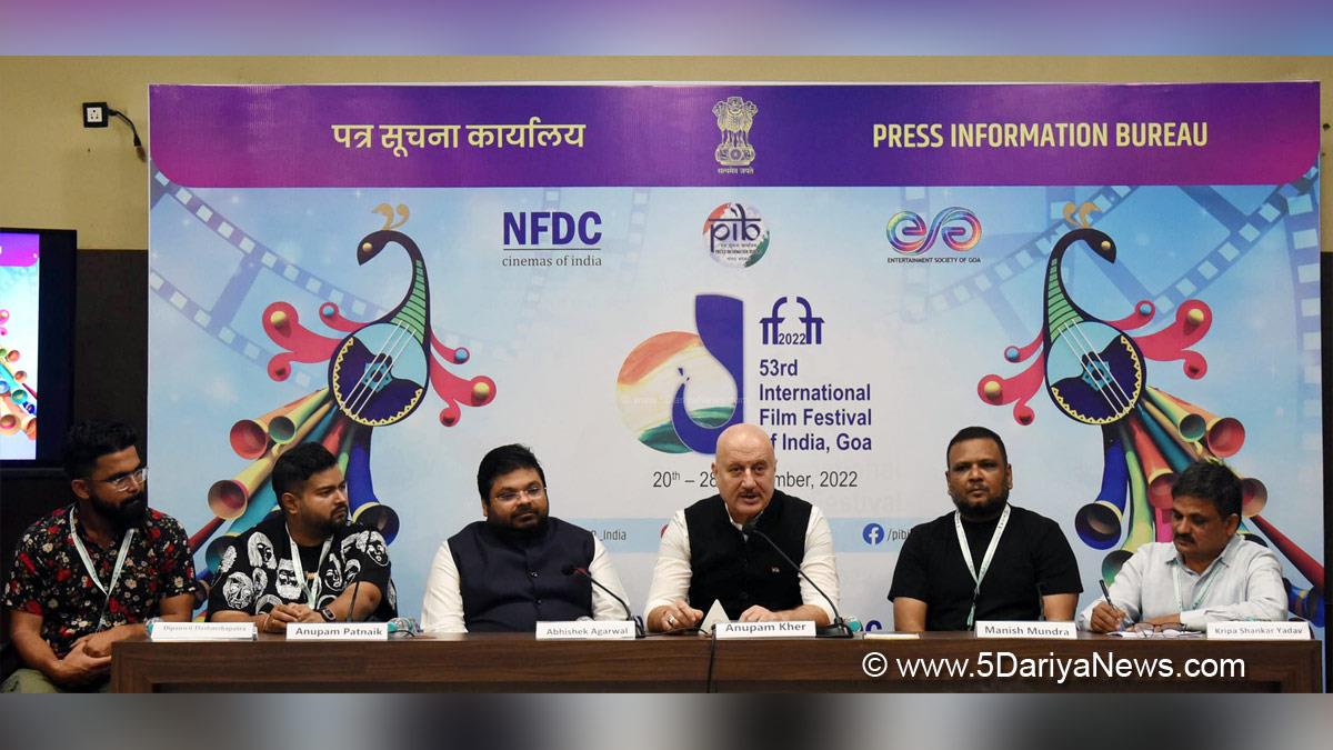 Anupam Kher, Bollywood, Entertainment, Mumbai, Actor, Cinema, Hindi Films, Movie, Mumbai News, IFFI Table Talks, 53rd International Film Festival of India, Panaji, Goa