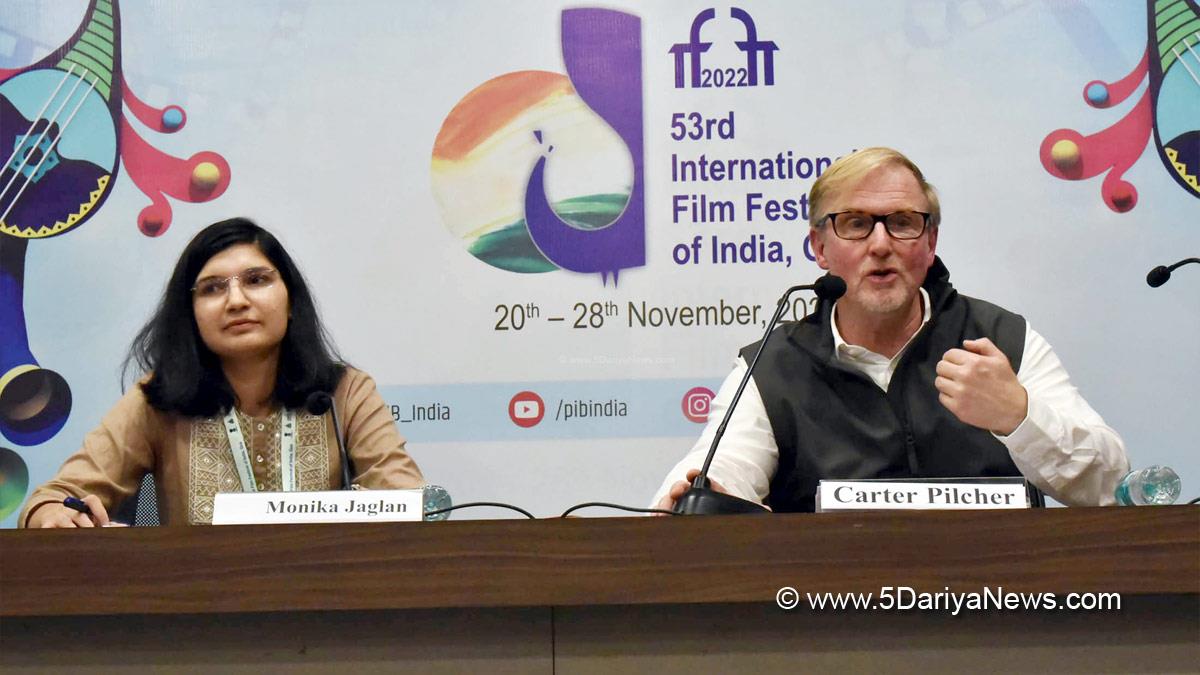 Hollywood, IFFI Table Talks, 53rd International Film Festival of India, Panaji, Goa, #IFFIWood, 53rd IFFI, 75 Creative Minds of Tomorrow, Carter Pilcher