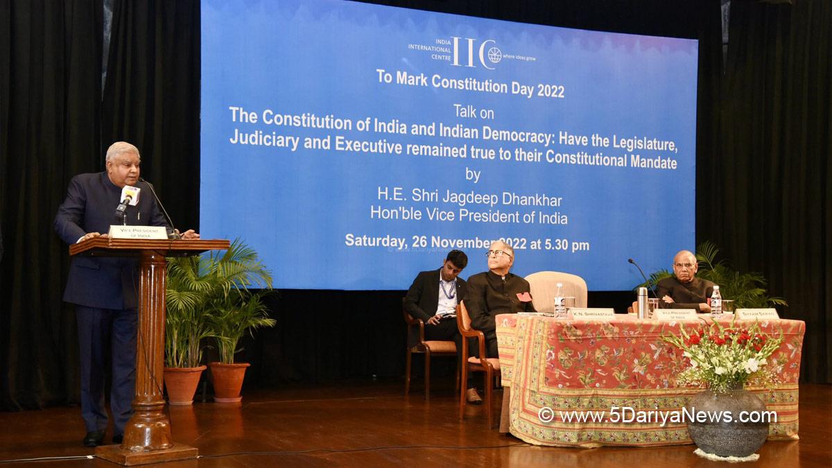 Jagdeep Dhankhar, Vice President of India, BJP, Bharatiya Janata Party, Constitution Day Celebrations, Constitution Day, Constitution of India, Indian Democracy