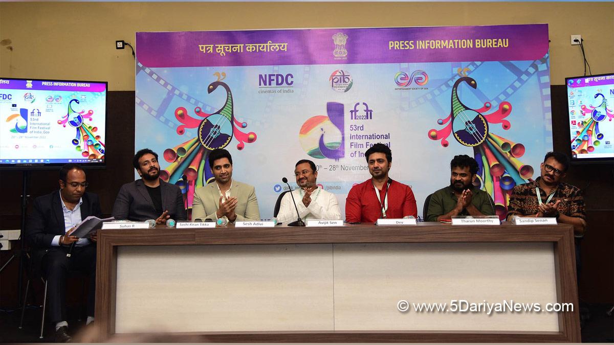 Bollywood, IFFI Table Talks, 53rd International Film Festival of India, Panaji, Goa, #IFFIWood, 53rd IFFI, Sashi Kiran Tikka, Major Sandeep Unnikrishnan