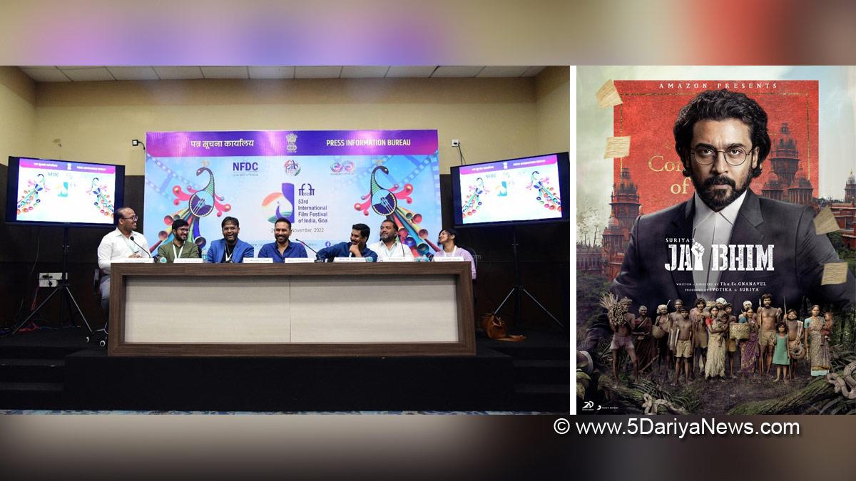 Bollywood, IFFI Table Talks, 53rd International Film Festival of India, Panaji, Goa, #IFFIWood, 53rd IFFI, International Film Festival of India, Jai Bhim