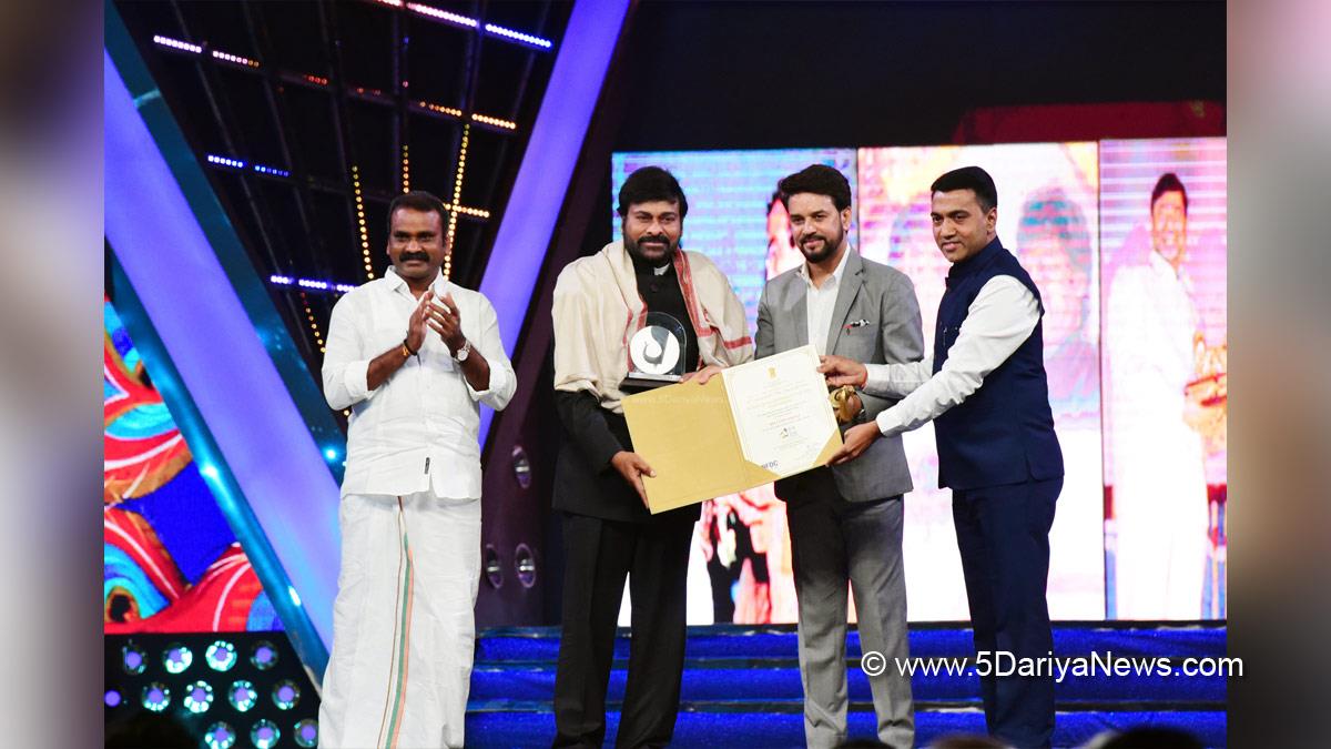 Tollywood, IFFI Table Talks, 53rd International Film Festival of India, Panaji, Goa, #IFFIWood, 53rd IFFI, International Film Festival of India, Chiranjeevi, Anurag Thakur, Konidela Siva Sankara Vara Prasad