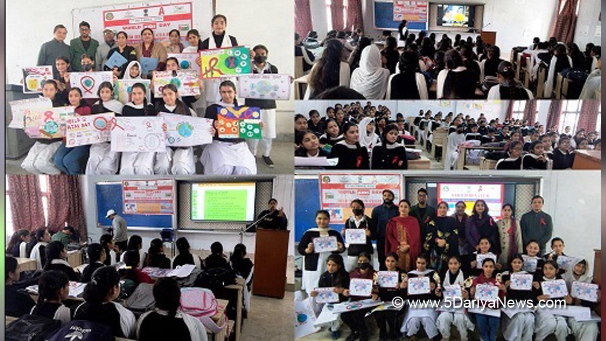 Udhampur, Government College of Women Udhampur, GCW Udampur, World Aids Day, World Aids Day 2022, Jammu And Kashmir, Jammu & Kashmir
