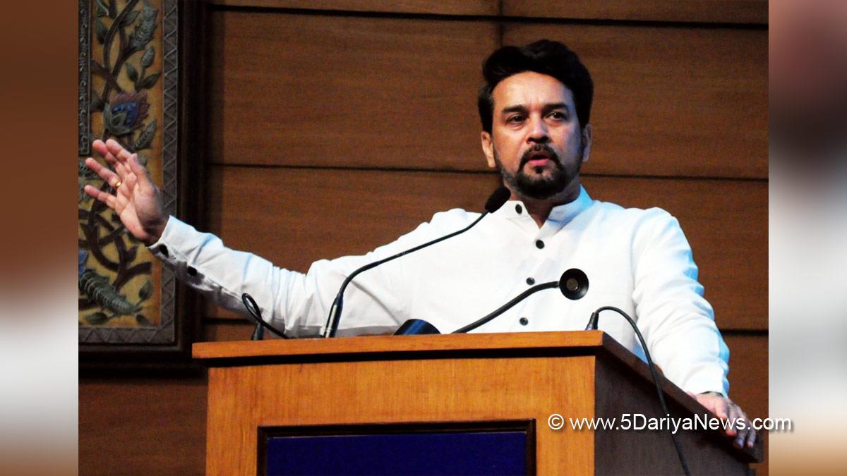 Anurag Thakur, Anurag Singh Thakur, BJP, Bharatiya Janata Party, Minister of Information and Broadcasting, Union Minister for Youth Affairs & Sports