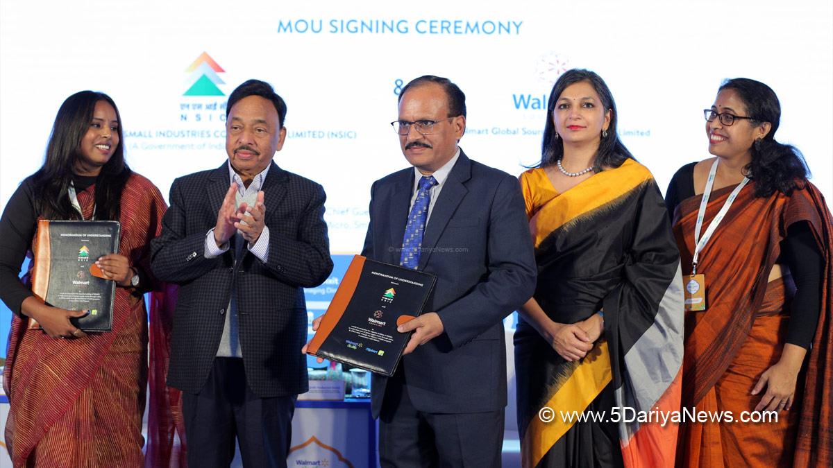 Narayan Rane, Narayan Tatu Rane, BJP, Bharatiya Janata Party, Micro Small and Medium Enterprises, National Small Industries Corporation, NSIC, Walmart