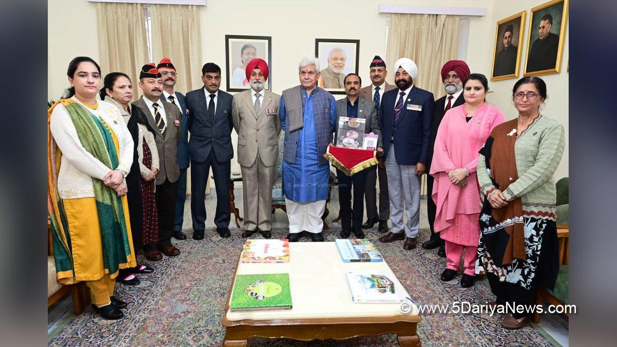 Manoj Sinha, Lieutenant Governor J&K, Raj Bhavan, Jammu, Srinagar, Kashmir, Jammu And Kashmir, Jammu & Kashmir, Armed Forces Flag Day