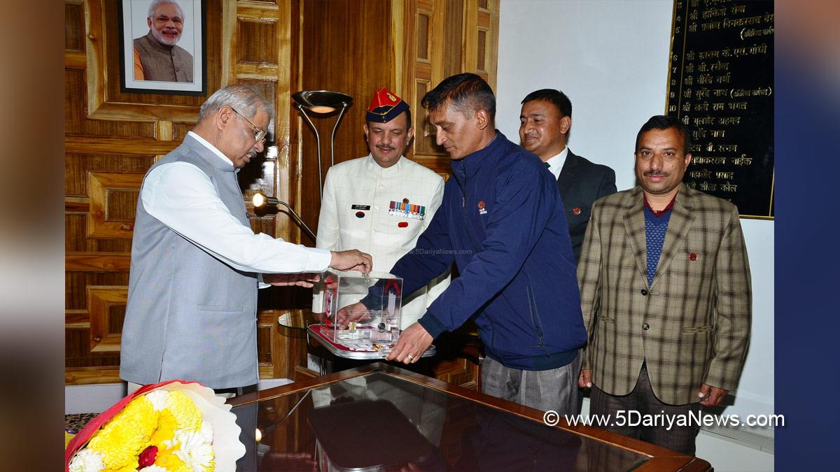 Rajendra Vishwanath Arlekar, Himachal Pradesh, Himachal, Bharatiya Janata Party, BJP, BJP Himachal, Shimla, Raj Bhawan, Brig. Madan Sheel Sharma, Armed Forces Flag Day, Sainik Welfare Department, Armed Forces Flag