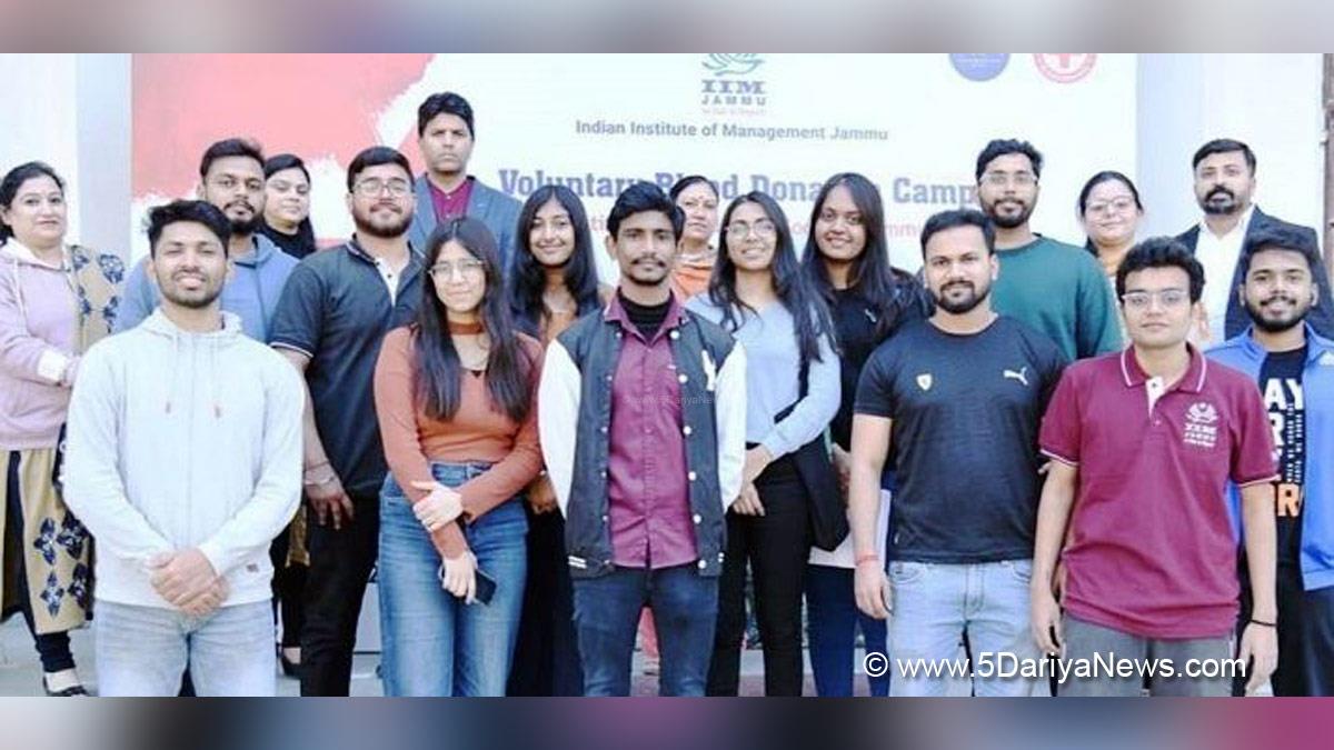Jammu, Kartavya Social Responsibility Club, IIM Jammu, Red Cross Society, Jammu And Kashmir, Jammu & Kashmir