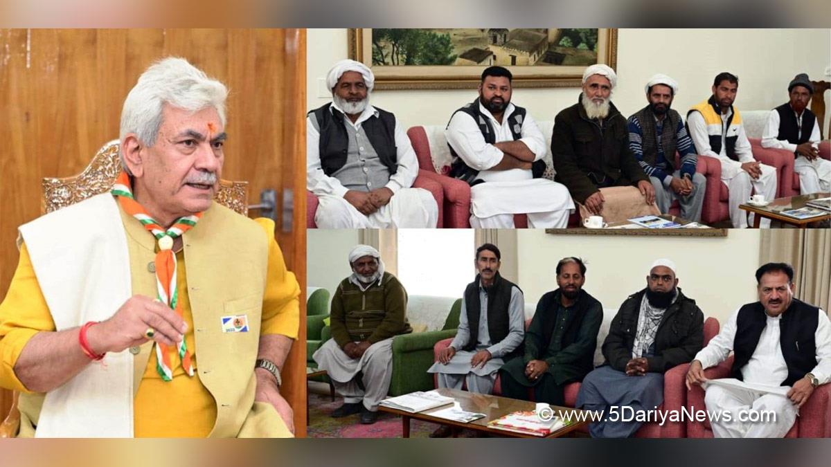 Manoj Sinha, Lieutenant Governor J&K, Raj Bhavan, Jammu, Srinagar, Kashmir, Jammu And Kashmir, Jammu & Kashmir, Gurjar Desh Charitable Trust, GDCT