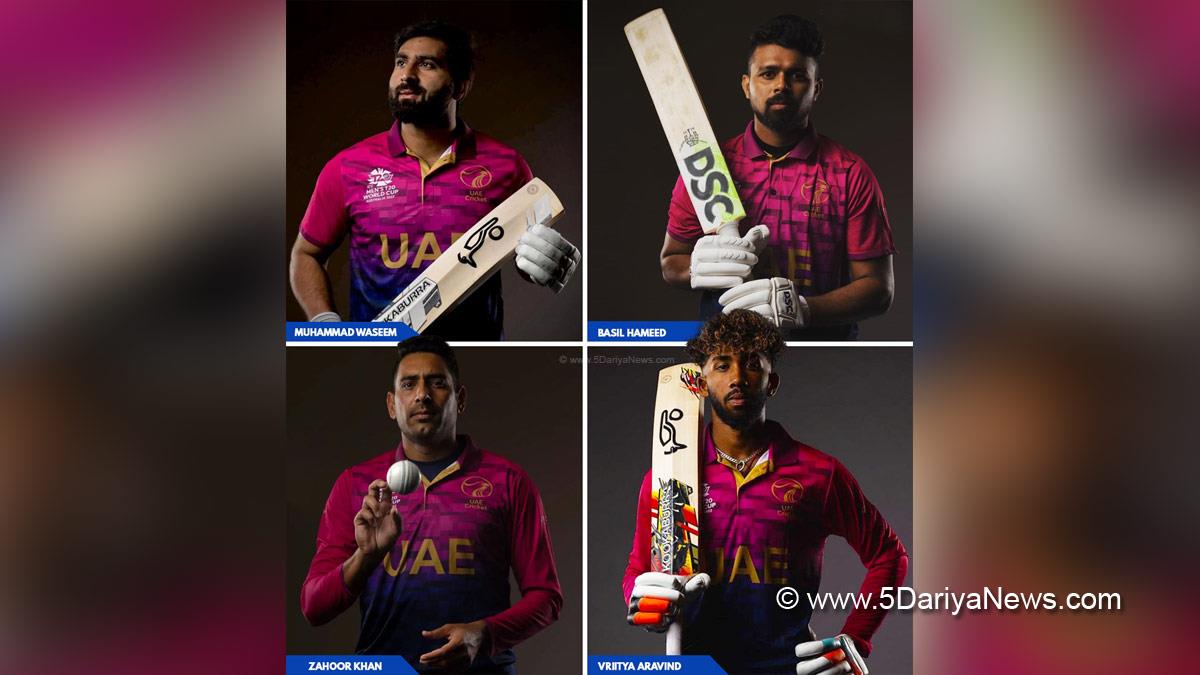 Sports News, Cricket, Cricketer, Player, Bowler, Batsman, MI Emirates, International League T20, ILT20, Muhammad Waseem, Basil Hameed, Vriitya Aravind, Zahoor Khan