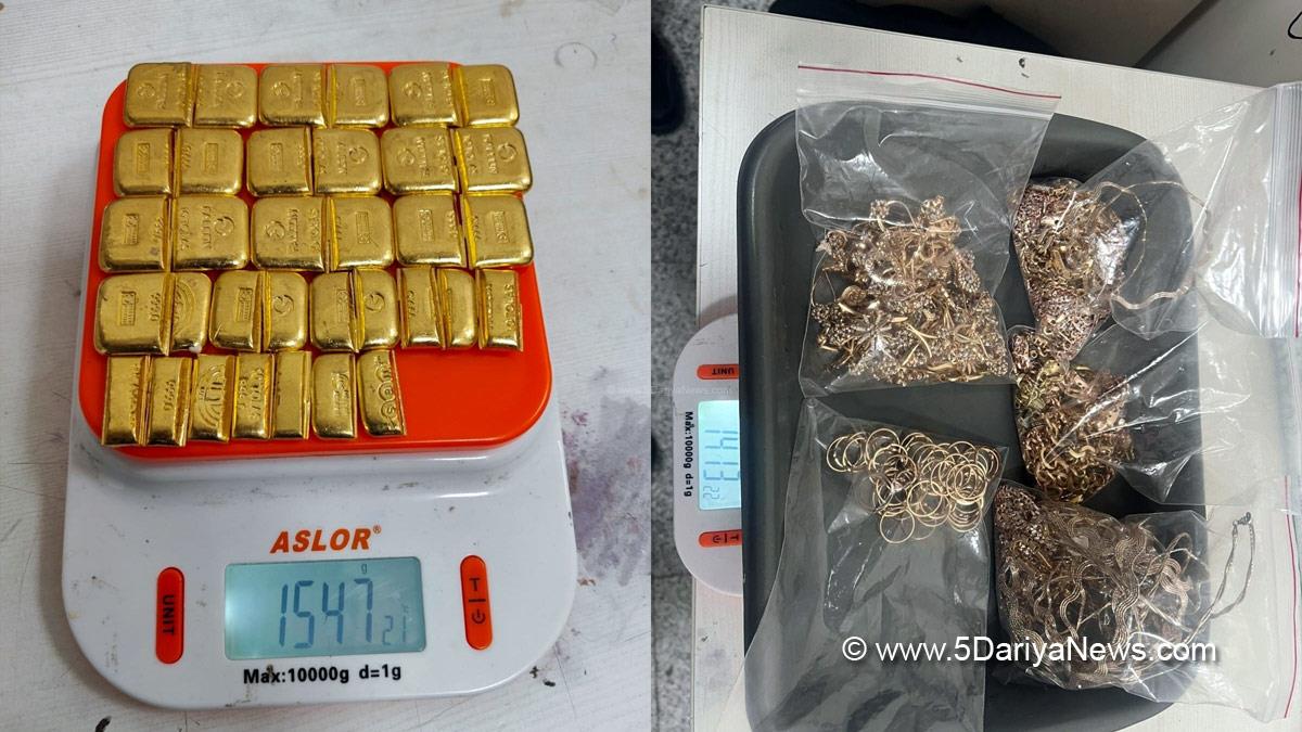 Crime News India, Crime News, Hyderabad, Gold, Gold Seized, Rajiv Gandhi International Airport Hyderabad
