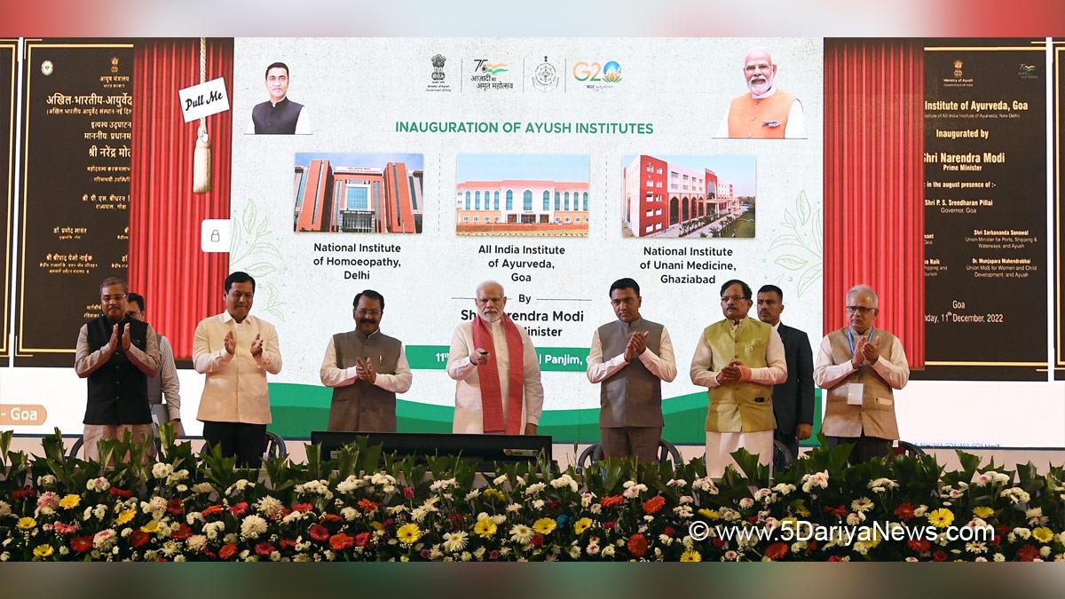 Narendra Modi, Modi, BJP, Bharatiya Janata Party, Prime Minister of India, Prime Minister, Narendra Damodardas Modi, Sarbananda Sonowal, Shripad Yesso Naik, Pramod Sawant, Goa
