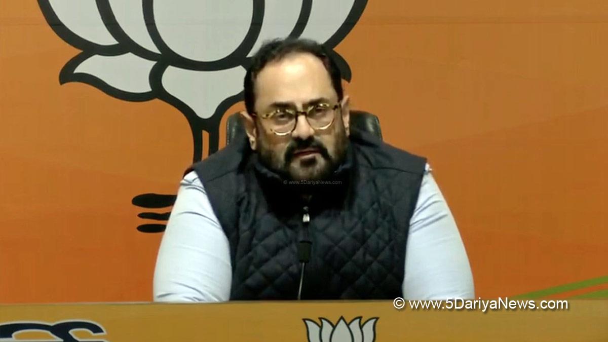 Rajeev Chandrasekhar, BJP, Bharatiya Janata Party, Union Minister of State for Electronics and IT