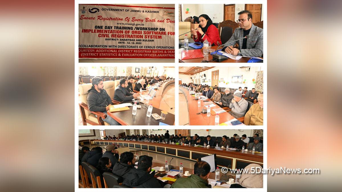 Anantnag, District Statistics and Evaluation Department Anantnag and Kulgam, Directorate of Census Operations, Jammu And Kashmir, Jammu & Kashmir