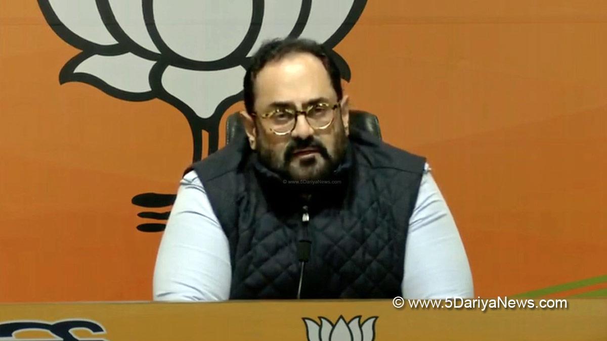 Rajeev Chandrasekhar, BJP, Bharatiya Janata Party, Union Minister of State for Electronics and IT