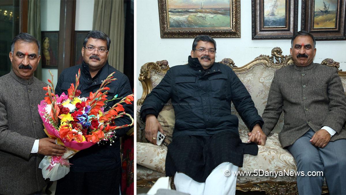 Mukul Wasnik, Sukhvinder Singh Sukhu, Himachal Pradesh, Himachal, Congress, Indian National Congress, Himachal Congress, Shimla, Chief Minister of Himachal Pradesh