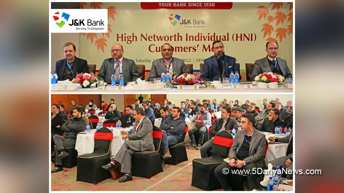  Srinagar, Baldev Prakash, MD & CEO, J&K Bank, High Net Worth Individual, HNI, Large Credit Units, LCU, Jammu And Kashmir, Jammu & Kashmir