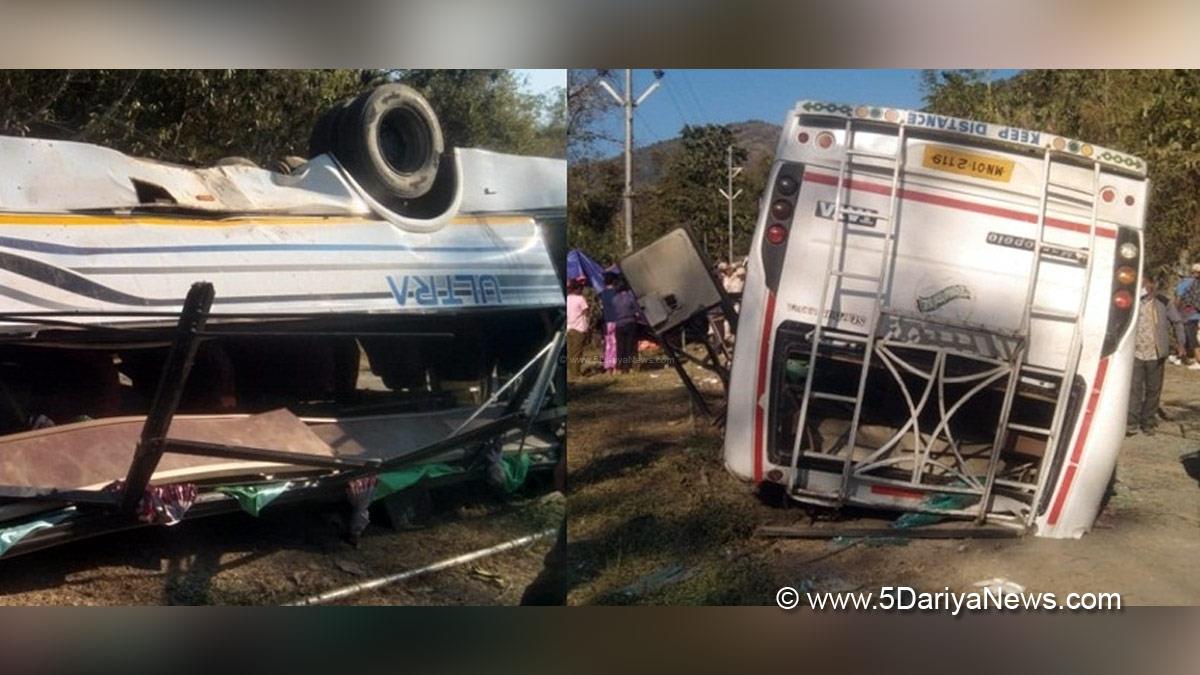 Hadsa India, Hadsa, Manipur, Hadsa Manipur, Accident, Bus Overturned, School Bus Overturned