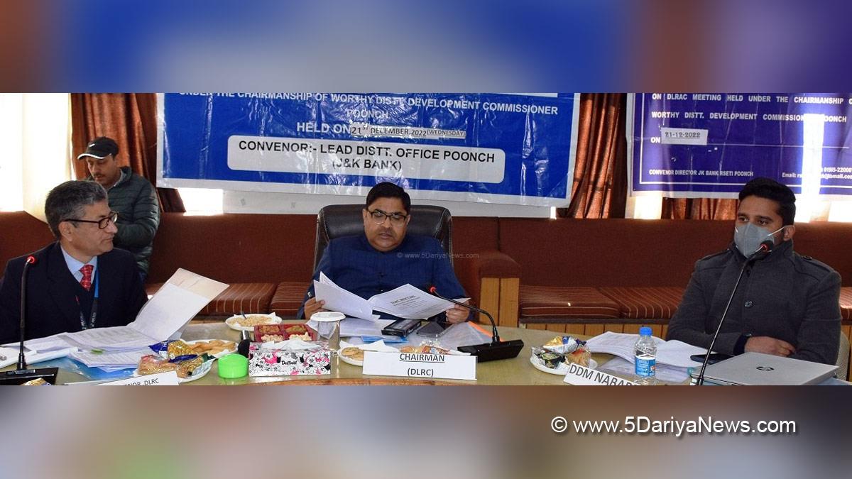 Poonch, Deputy Commissioner Poonch, Inder Jeet, Kashmir, Jammu And Kashmir, Jammu & Kashmir, District Administration Poonch, District Level Review Committee, DLRC