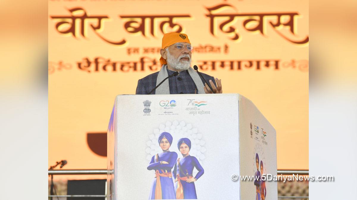 Narendra Modi, Modi, BJP, Bharatiya Janata Party, Prime Minister of India, Prime Minister, Narendra Damodardas Modi, Veer Bal Diwas