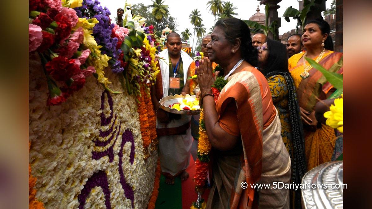 Droupadi Murmu, President of India, President, Indian President, Rashtrapati, Srisailam Temple, Andhra Pradesh, Kurnool